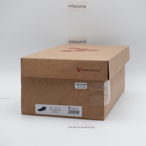 NEW VivoBarefoot Men's Novus Mid Barefoot Shoes 303251-01 Obsidian - Picture 12 of 15